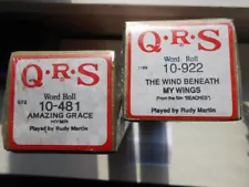 Player piano rolls, Amazing Grace, Wind Beneath My Wings, New.