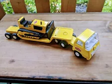 Very Cute Tonka Lowboy With Tractor "Estate Sale"