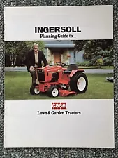 Ingersoll Case Lawn & Garden Sales Brochure 24 Pages Orange Frame Tractors