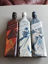 Games Of Thrones Ltd Edition Johnnie Walker Empty Bottles. Ice Fire & White...