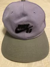 Nike SB baseball Cap Hat Snap Back Purple Flat Bill