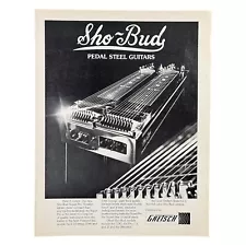 New ListingSho-Bud Pedal Steel Guitar Print Ad Vintage 70s Music Super Pro