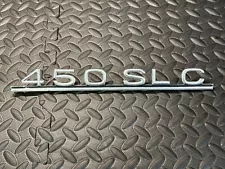 450 SLC Mercedes Benz Rear Trunk Deck lid EMBLEM BADGE LOGO 1977 1978 1979 1980