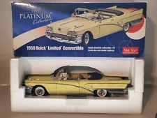 Sun Star Platinum 1958 Buick Riviera Limited Convertible 1:18 Scale Diecast Car