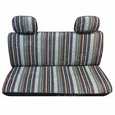 4 Pc Brand New Universal Baja Inca Saddle Mexican Blanket Bench Truck Seat Cover