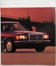 1987 Mercedes-Benz S-Class Prestige Sales Brochure