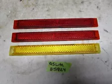 95 Polaris Indy Lite 340 Snowmobile Tunnel Bumper Reflectors Red Amber