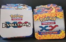 Pokemon TCG XY *EMPTY BOX * Flashfire and Evolutions Booster Box-NO CARDS