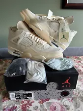 NIKE AIR JORDAN 4 IV SP OFF WHITE MID SAIL SZ 10.5M 12W CV9388-100 NEW DSð¥