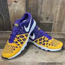 Nike Train Speed 4 AMP Mens Size 11 LSU Tigers Athletic Running Shoes Trainers