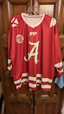 NWOT Alabama Crimson Tide Replica Hockey Jersey Mens XL, FP Field Pass Brand