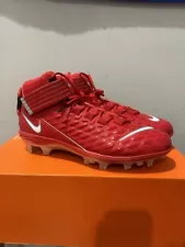 Nike Force Savage Pro 2 SMU PE Ohio State Football Cleats Red CI9869-602 Size 12