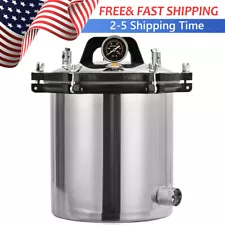 Steam Autoclave Sterilizer 18L High Pressure Uperization Eqpt. Tattoo Dental Lab