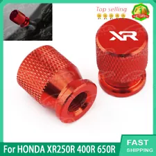 RED Wheel Tire Valve Stem Caps Airtight Covers For HONDA XR250R 400R 650R