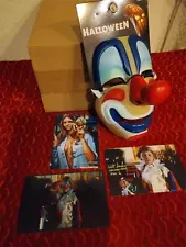 RARE YOUNG MICHAEL MYERS CLOWN MASK HALLOWEEN DISPLAY PROP + PHOTOS HORROR MOVIE