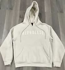 Alphalete Mens Beige Pullover Hoodie 2016 Size Small