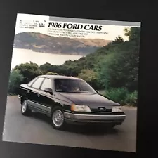 1986 Ford Tempo Thunderbird LTD Mustang Escort EXP Taurus Dealer Sales Brochure