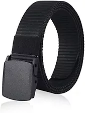 MIJIU Nylon Belts for Men 1.5inch Military Tactical Belt Adjustable Slide Plasti