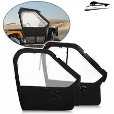 Pair Black Left & Right Soft Doors Set For Honda Pioneer 500 2015 16 17 18 2019 (For: 2019 Honda Pioneer 500)