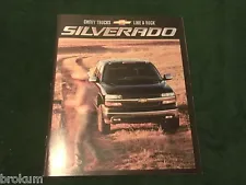 MINT 2002 CHEVY SILVERADO SALES BROCHURE 56 PAGES 9 X 11 W/COLOR CHART (BOX 749)