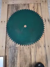 Vintage Antique 19 inch Steel Buzz Saw Mill Blade Nos Original Green Paint