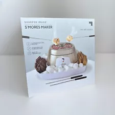 SHARPER IMAGE Electric Tabletop S'mores Maker for Indoors, 6 Piece Set