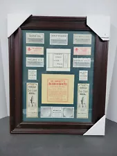 Vintage 14 - STEWART & HOLMES Walla Walla Prescription/Pharmacy labels in frame