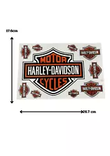 Biker Motorcycle Harley Davidson Logo Sticker Weatherproof and Waterproof by.TC