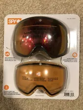 Spy+ Mainstay Snow Goggles Helmet Compatible Dual Lens - New Open Box