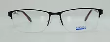 Robert Mitchel RMXL 6001 Black 59-18-150 Half Rimless Eyeglasses