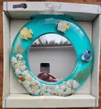 HTF Kirch LUCITE Acrylic Seashell Mirror Fish Ocean Mermaid Beach Dolphin NIB