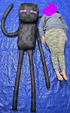 Enderman Jumbo Huge Giant *7 Foot Long* Minecraft Plush Toy Factory 2019 Mojang!