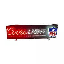 Coors Light NFL Neon Sign Football Beer Man Cave Bar Liquor Store Decoration