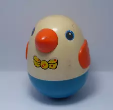 Vintage 1980's Playskool Weeble Wobble Chime Bird Toy (Used)