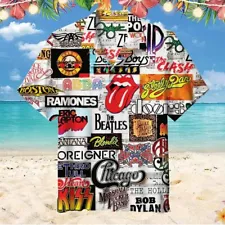 SALE! Classic Rock Band Unisex Hawaiian Shirt Best Gift Hot Summer 2024 S-5XL