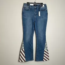 Judy Blue Women's American Flag Flare Jeans Size 32 NWT