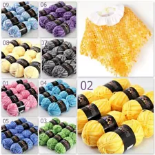 Sale New 1-8 ballsX50gr Soft Baby Cotton Hand Yarn Colorful Socks Scarf Knitting