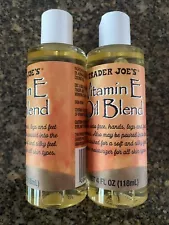 Trader Joe's Vitamin E Oil Blend 24000 IU Moisturizer for All Skin Types 4oz x 2