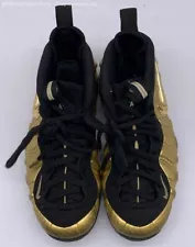 Nike Air Foamposite Pro Men's Black/Metallic Gold Sneakers Size 7.5