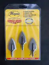 Magnus Broadheads Single Bevel 150 Grain 2 Blade 3 Pack BRAND NEW