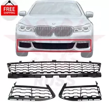 New Front Bumper Grille + Bumper Insert Left Right Fits 2016-2019 BMW 7-Series