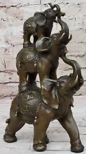 Sign Milo Abstract Family Bronze Statue Sculpture Wild Animal 7 LBS Artwork Sale