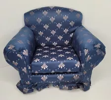 Newborn Baby Infant Photography Picture Prop ArmChair Navy Blue