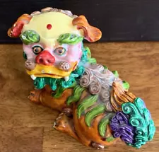 Chinese Fu Foo Dog Shishi Guardian Lion Sancai