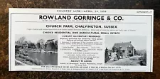 Church Farm - Chalvington - Sussex - For Sale - 1958 Press Cutting r448