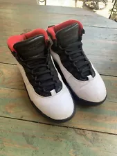 Jordan 10 Retro Chicago Bulls Sneakers 310805-100 Men's Size 8.5 Used