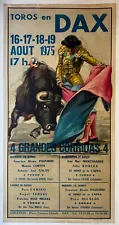1975 dax bullfighting poster posters