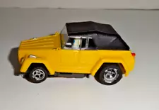 Aurora AFX vintage 1976 VW Thing Hardtop Yellow and Orange HO scale Slot Car