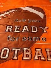 Large Double Sided Thick "Are You Ready for Some Football" Garden Yard Flag FLAW