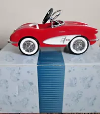 NEW Hallmark Kiddie Car Classic 1958 Custom Corvette Red Pedal Die Cast QHG7112